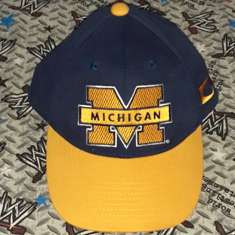 90s Michigan Wolverines Vintage Snapback Hat Cap